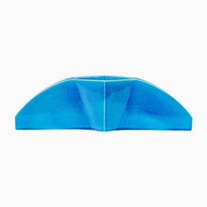 Blue Glazed Ceramic Centerpiece, 1960s