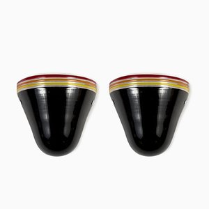 Handmade Murano Glass Sconces, 1980s, Set of 2