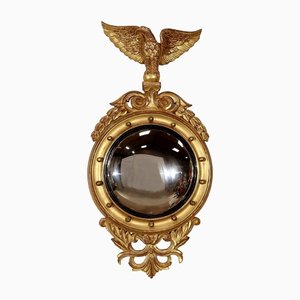 Mid-Century Empire Style Witch Mirror in Giltwood, 1950s
