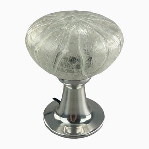 Lámpara de mesa era espacial de vidrio de Doria Leuchten, años 70