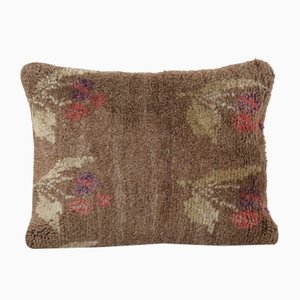 Housse de Coussin Flokati Vintage Tissée à la Main, Turquie