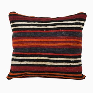 Handmade Striped Turkish Kilim Cushion Cover