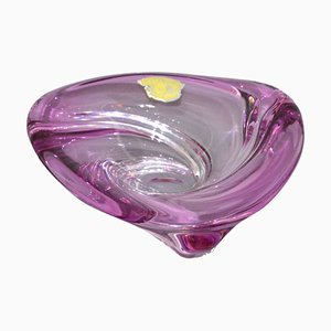 Crystal Plate or Bowl from Val Saint Lambert, 1970s