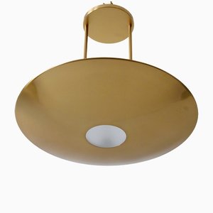 Modernist Brass Pendant Lamp or Ceiling Fixture by Florian Schulz, Germany, 1980s