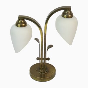 Vintage Brass Table Lamp, France, 1950s