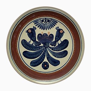 Plato de pared alemán vintage de cerámica de Keramik Manufaktur Kupfermühle, años 70