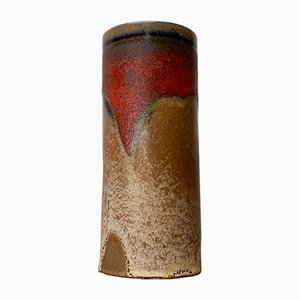 Mid-Century West German Pottery Fat Lava Vase, 1960s