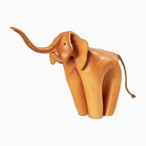 Elefante de cuero de una pieza Hugh / Cognac / Trank Up de DERU Germany