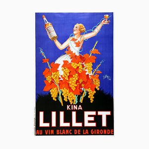 Französisches Werbeposter von Robys für Kina Lillet, 1937