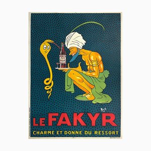 Affiche Publicitaire par Michel Liebeaux pour Le Fakyr, France, 1920s