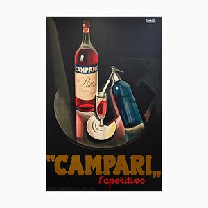 Póster publicitario italiano de Nizzoli para Bitter Campari, 1926