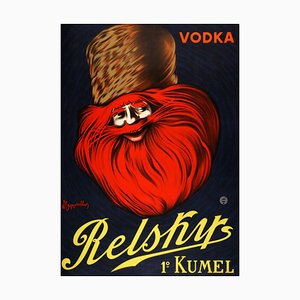 Französisches Werbeposter von Cappiello für Relsky Vodka, 1925