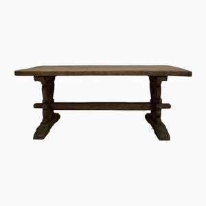 Mid 20th Century French Oak Refectory Table