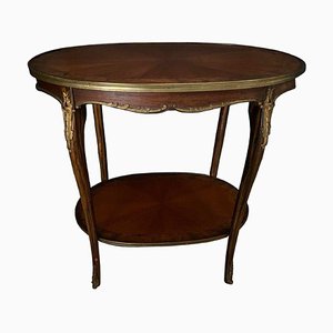 Napoleon III Pedestal Marquetry Table