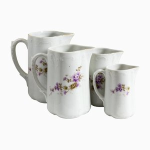 Swiss Porcelain Jugs from Langethal, 1930s, Set of 4
