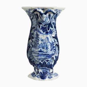 Delft Blue and White Beaker Vase, 18th Century