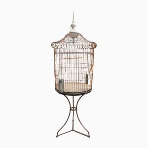 Large Vintage Cage on Stand, 1950s