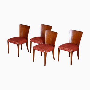 Art Deco Czech Chairs by Jindrich Halabala for Up Zavody, 1940s, Set of 4