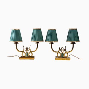 Art Deco Table Lamps from Maison Leleu, 1920s, Set of 2