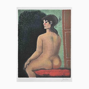 Franco Gentilini, Desnudo de espaldas, Litografía, 1970-1980