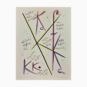 Rafael Alberti, Letter K, Lithograph, 1972