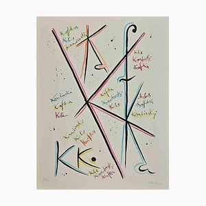 Rafael Alberti, Letter K, Lithograph, 1972