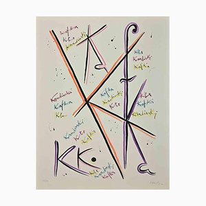 Rafael Alberti, Letter K, Lithograph, 1972