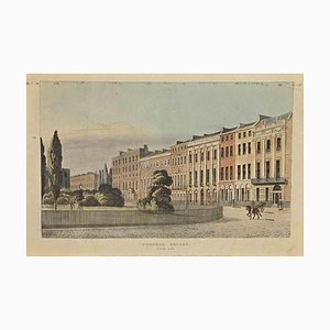 Rudolf Ackerman, Portman Square, Gravure à l'Eau-Forte, 1816