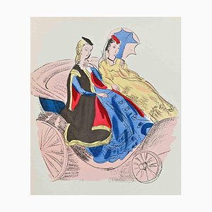 Raoul Dufy, Carriage Ride, años 20, Litografía