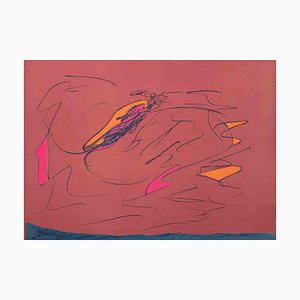 Giulio Turcato, Abstract Composition, Original Screen Print, 1973