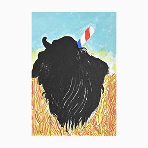 Arturo Carmassi, The Black Creature, Lithographie, 1973