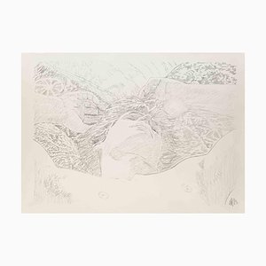 Anthony Roaland, Sleeping, Pencil Drawing, 1989