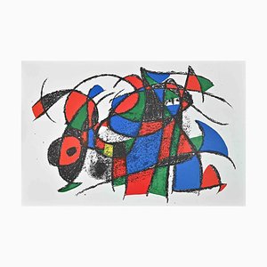 Joan Miró, Composición abstracta, Litografía, 1972