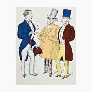 Raoul Dufy, Gentlemen, 1920er, Lithographie