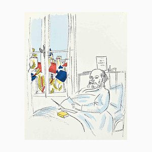 Raoul Dufy, Porträt von Matisse, 1920er, Lithographie