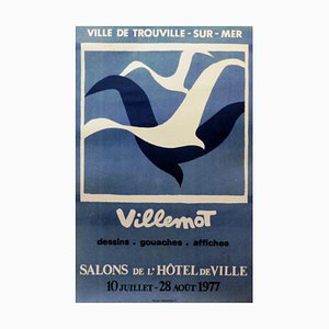 Bernard Villemot, Trouville Sur Mer, 1977, Póster original