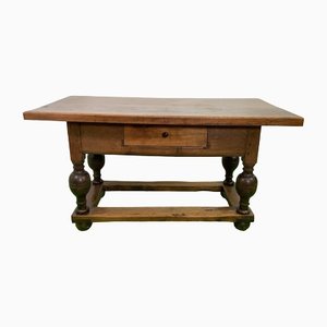 Rustic Baroque Table with Drawer, 1740