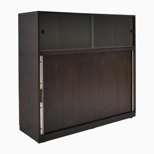 Office Filing Cabinet with Sliding Doors, 1980s