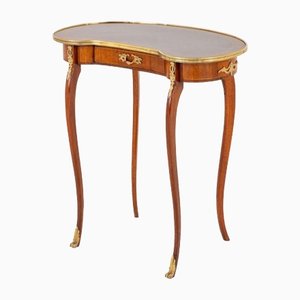 Antique French Occasional Side Table in Kidney Bean Form, 1890s