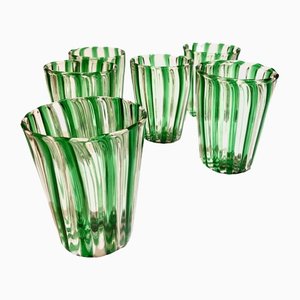 Set di bicchieri di Murano nello stile di Gio Ponti, Italia, 2004, set di 6