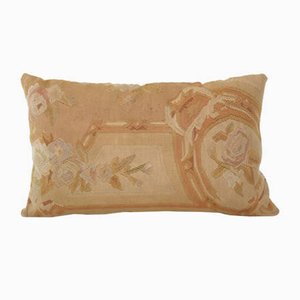 Embroidered Handmade Floral Aubusson Style Cushion Cover