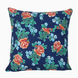 Caucasian Trade Cloth Floral Roller Print Cushion Cover on Cotton