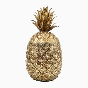 Golden Pineapple Ice Bucket by Mauro Manetti, Italy, 1970s
