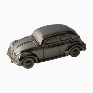 Encendedor de mesa Volkswagen VW Beetle plateado, años 50