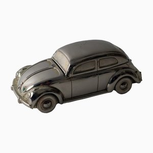 Versilbertes Tischfeuerzeug Volkswagen VW Beetle, 1950er