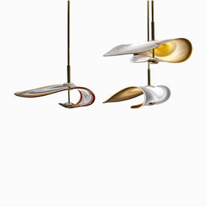 Pale Gold Brume Pendant Light by Mydriaz