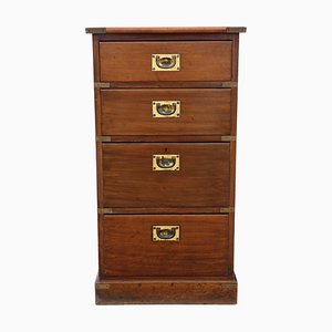 Mahogany Campaign Chest of Drawers, 1890s