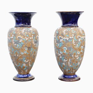 Vases Slater Anciens Art Nouveau de Royal Doulton, 1920s, Set de 2