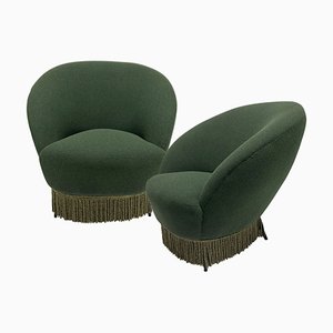 Sculptural Armchairs by Federico Munari, 1950s, Set of 2