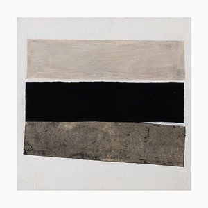 Jean-Luc Veret, Instant, 2022, Acryl & Marouflaged Papier auf Leinwand